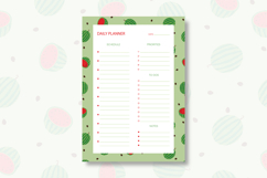 Watermelon Daily Planner Template | Daily Planner Product Image 1