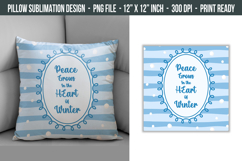 Winter Pillow Design | Throw Pillow Sublimation Product Image 1