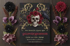 Halloween Party Invitation Spooky Chic Editable &amp; Print-Read Product Image 1