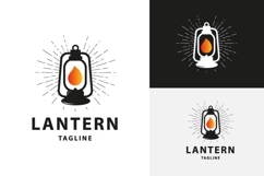 Lantern Flame Logo with Modern Minimalist Design Product Image 1