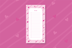 To do list template with Stripes &amp; Hearts | To do list Product Image 1