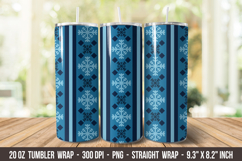 Snowflake Nordic Tumbler | 20 oz Tumbler Wrap Product Image 1