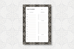 Daily Planner Template with Ogee Pattern | Daily Planner Product Image 1