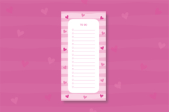 To do list template with Stripes &amp; Hearts | To do list Product Image 1