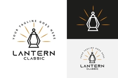Lantern Fire Logo Geometric Minimalist Modern Product Image 1