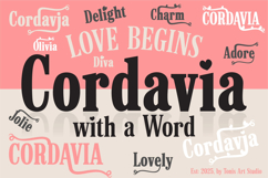 Cordavia Font Bundle - Modern Serif Font Family with Swashes Product Image 2