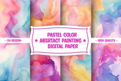 PASTEL COLOR ABSRTACT PAINTING DIGITAL PAPER Product Image 1