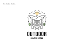 Outdoor Line Art Logo Template Product Image 2