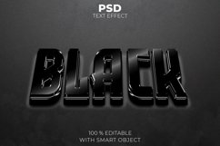 Black 3D editable text effect Product Image 1
