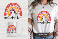 Rainbow quote t-shirt, mug wrap, clipart sublimation design Product Image 1