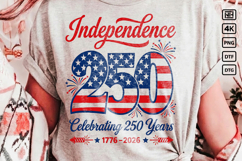 USA Independence 250 PNG Patriotic 1776-2026 Product Image 1