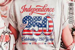 USA Independence 250 PNG Patriotic 1776-2026 Product Image 1