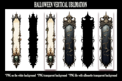 Vertical Porch Sign, Halloween decor PNG Product Image 2