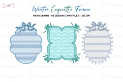 Winter Coquette Frame Png | Coquette Border Png Product Image 1