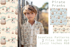 Pitare Pranks digital papers, Kids sublimation pattern Product Image 1