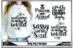 Funny Baby Svg, Newborn Svg Designs Product Image 1