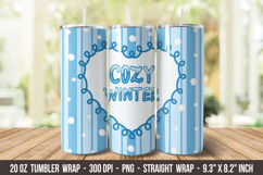 Cozy Winter Tumbler Wrap | 20 oz tumbler wrap Product Image 1