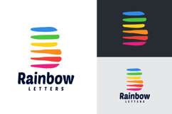 Abstract Modern Minimal Rainbow Color Logo Product Image 1