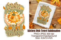 Thanksgiving| Autumn Kitchen Towel Sublimation Product Image 1
