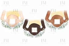 Watercolor Baby Bump Scan Photo PNG Design VARIATIONS Product Image 2