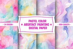 PASTEL COLOR ABSRTACT PAINTING DIGITAL PAPER Product Image 1