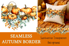 Thanksgiving seamless borders PNG Product Image 1