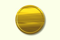 golden coin high quality transparent Product Image 1