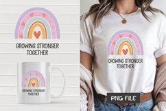 Rainbow quote t-shirt, mug wrap, clipart sublimation design Product Image 1