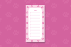 To do list template with cat paw | To do list Product Image 1
