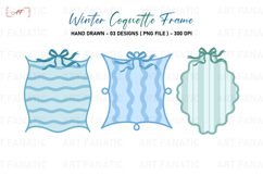 Winter Coquette Frame Png | Coquette Border Png Product Image 1