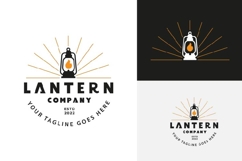 Lantern Flame Logo with Modern Minimalist Design Product Image 1