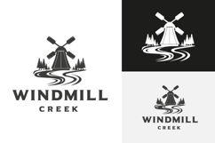 Windmill Creek Logo with Classic Vintage Design Product Image 1