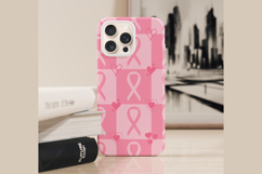 Breast Cancer Awareness Digital Paper | Pink Ribbon Pattern Product Image 7