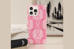 Breast Cancer Awareness Digital Paper | Pink Ribbon Pattern Product Image 7