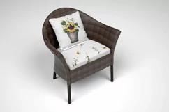 Watercolor sunflower clipart. Floral Sublimation PNG Product Image 6