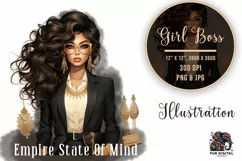 Chic Businesswoman Clipart - Boss Lady Illustration Product Image 1