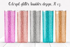 Colorful glitter tumbler wraps Sublimation. 20 oz. Product Image 1