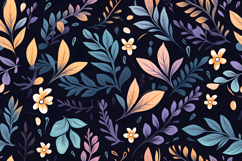 Botanical Digital Paper Background | Seamless Pattern Product Image 1