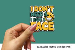 Sarcastic quote sticker design png Product Image 1