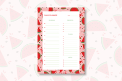 Watermelon Daily Planner Template | Daily Planner Product Image 1