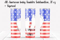 All American baby Tumbler design. Sublimation PNG, 20 oz. Product Image 1