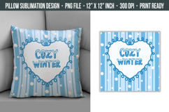Winter Pillow Design | Throw Pillow Sublimation Product Image 1
