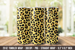 Leopard Print Tumbler Wrap | 20 oz tumbler wrap Product Image 1
