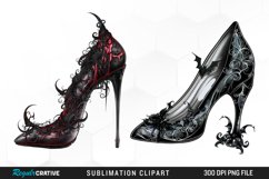 Gothic Heel Halloween Fantasy PNG Set Clipart Product Image 1