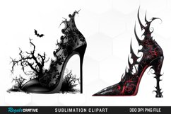 Gothic Heel Halloween Fantasy Exquisite Clipart Product Image 1