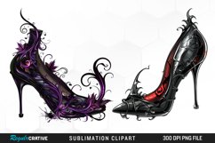 Gothic Heel Halloween Fantasy PNG Set Clipart Product Image 1