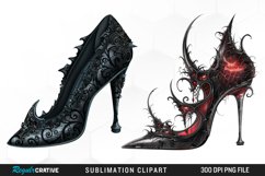 Gothic Heel Halloween Fantasy PNG Set Clipart Product Image 1