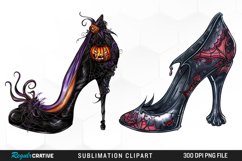 Gothic Heel Halloween Fantasy PNG Set Clipart Product Image 1