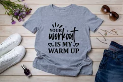 Your workout is my warm up SVG , American Football SVG Product Image 2