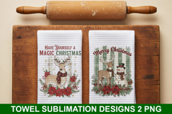 Merry Christmas Towel Sublimation - Christmas Design Product Image 1